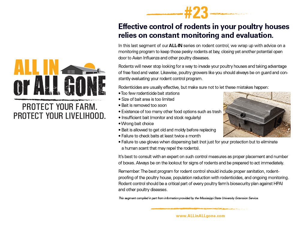 How is disease controlled in poultry populations?